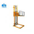 Rail-type cargo table  lift material lifting platform for warehouse